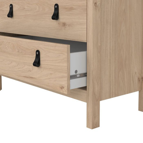 Audrey 80cm 5 Drawer Chest of Drawer-Jackson Hickory Oak - FurniComp