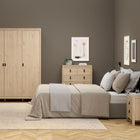 Audrey 80cm 5 Drawer Chest of Drawer-Jackson Hickory Oak - FurniComp