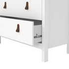 Audrey 80cm 5 Drawer Chest of Drawer-White - FurniComp
