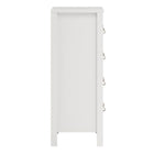 Audrey 80cm 5 Drawer Chest of Drawer-White - FurniComp