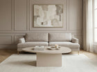 Aurora Oval Coffee Table- Cashmere - FurniComp