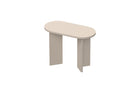 Aurora Oval Side Table- Cashmere - FurniComp