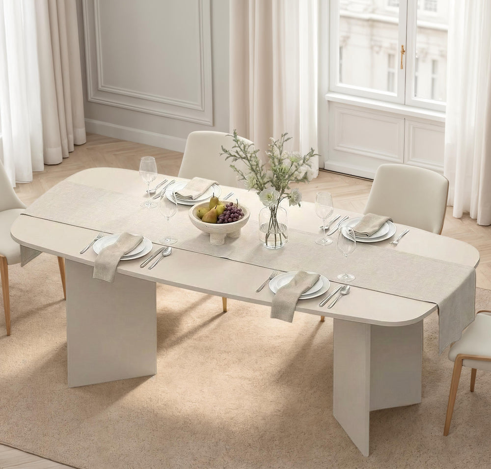 Aurora 6-8 Seater 200cm Dining Table- Cashmere