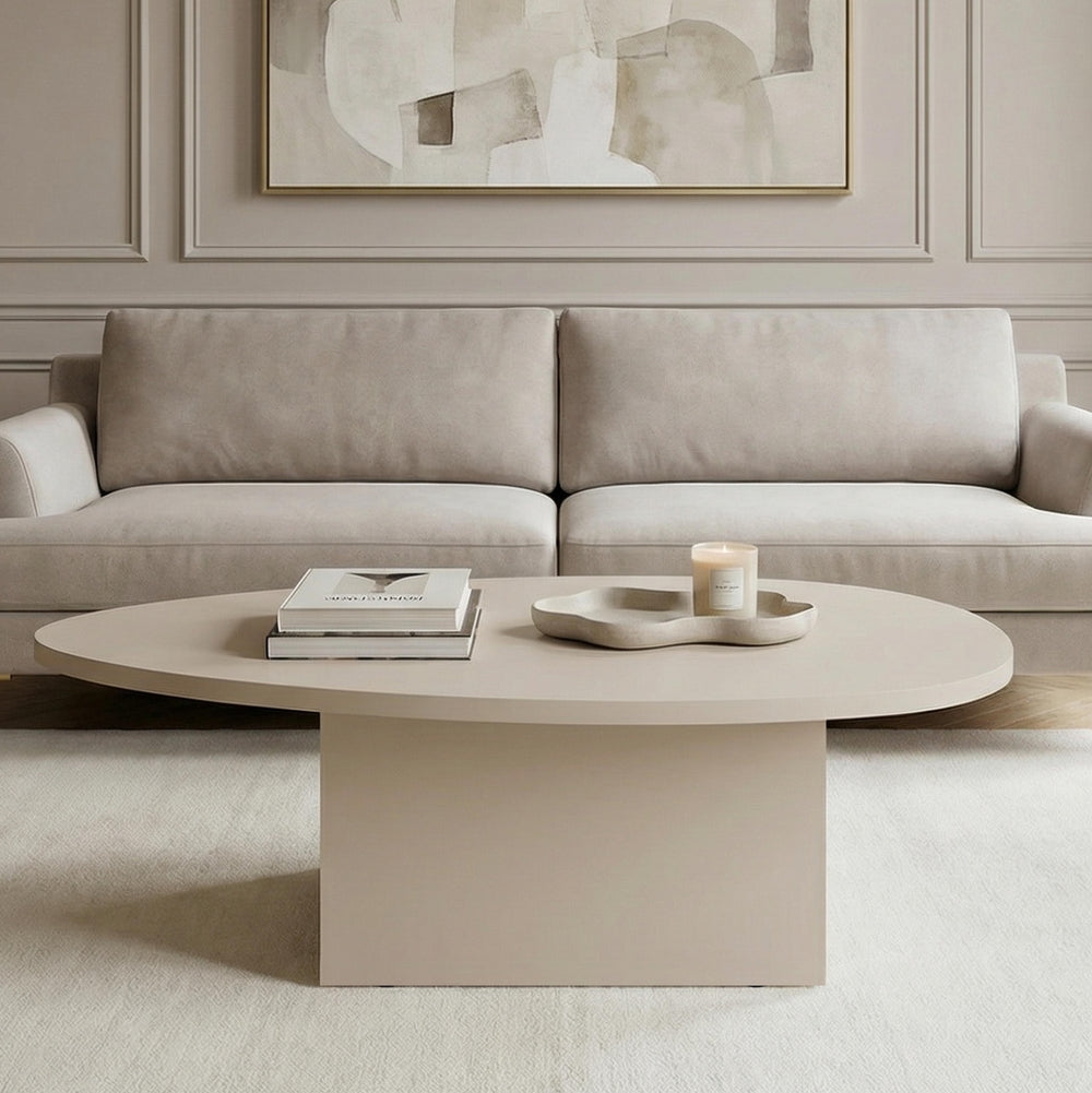 Aurora Oval Coffee Table- Cashmere