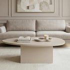Aurora Oval Coffee Table- Cashmere