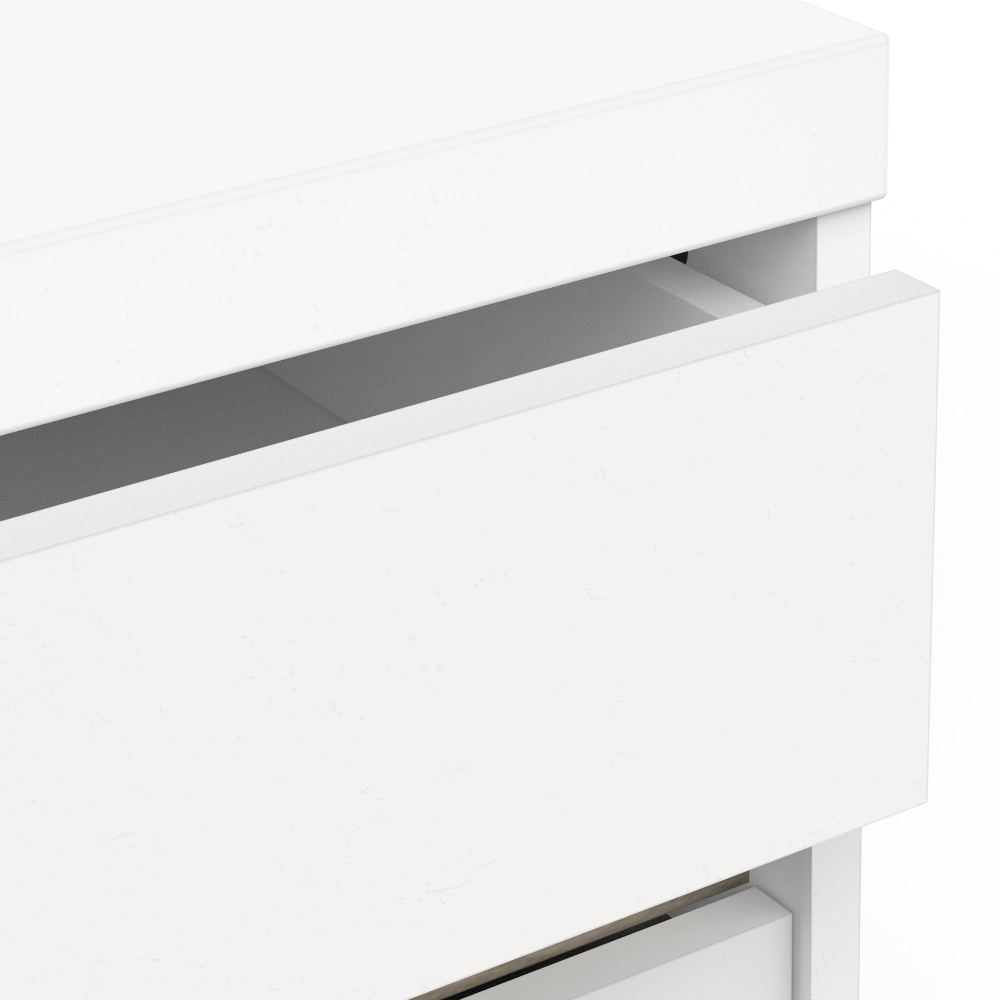 Avery 2 Drawer Matt White and Oak Bedside - FurniComp