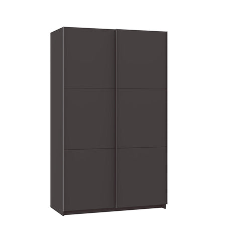 Axel 2 Door 120cm Anthracite Sliding Door Wardrobe - FurniComp