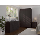 Axel 2 Door 120cm Anthracite Sliding Door Wardrobe - FurniComp