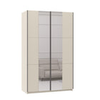 Axel 2 Door 120cm Cashmere Full Mirrored Sliding Door Wardrobe - FurniComp
