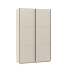 Axel 2 Door 120cm Cashmere Sliding Door Wardrobe - FurniComp