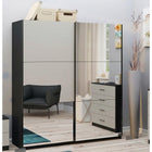 Axel 2 Door 180cm Anthracite Full Mirrored Sliding Door Wardrobe