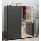 Axel 2 Door 180cm Anthracite Mirrored Sliding Door Wardrobe