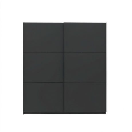 Axel 2 Door 180cm Anthracite Sliding Door Wardrobe - FurniComp