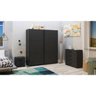 Axel 2 Door 180cm Anthracite Sliding Door Wardrobe