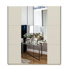 Axel 2 Door 180cm Cashmere Full Mirrored Sliding Door Wardrobe - FurniComp
