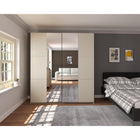 Axel 2 Door 180cm Cashmere Full Mirrored Sliding Door Wardrobe - FurniComp