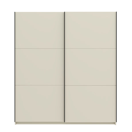 Axel 2 Door 180cm Cashmere Sliding Door Wardrobe - FurniComp