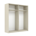 Axel 2 Door 180cm Cashmere Sliding Door Wardrobe - FurniComp