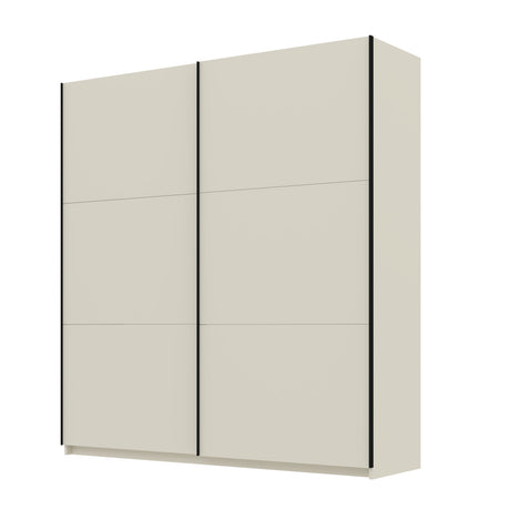 Axel 2 Door 180cm Cashmere Sliding Door Wardrobe - FurniComp