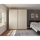 Axel 2 Door 180cm Cashmere Sliding Door Wardrobe - FurniComp