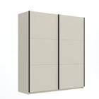 Axel 2 Door 180cm Cashmere Sliding Door Wardrobe - FurniComp