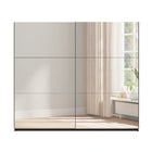 Axel 2 Door 230cm Anthracite Full Mirrored Sliding Door Wardrobe - FurniComp