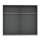 Axel 2 Door 230cm Anthracite Sliding Door Wardrobe - FurniComp