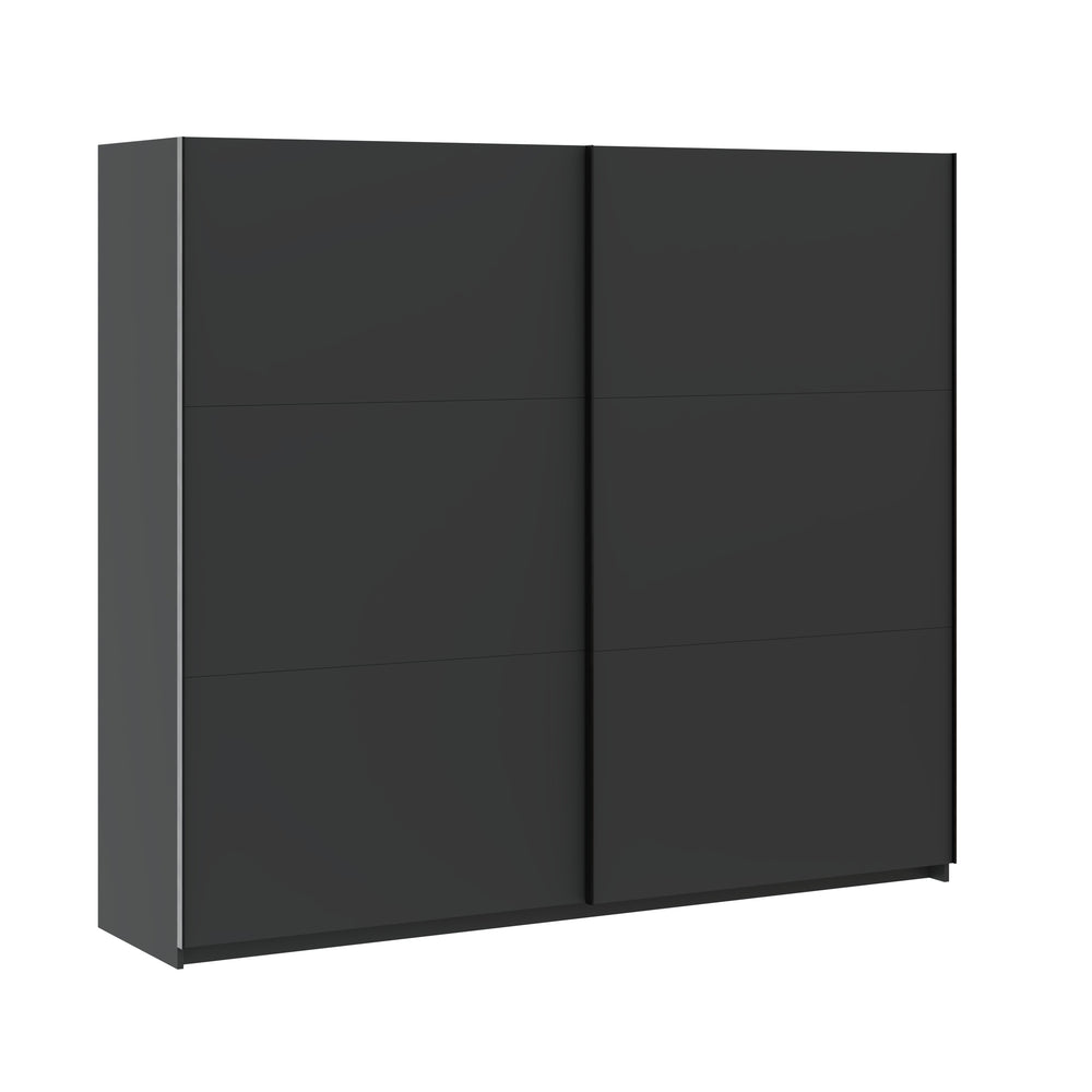 Axel 2 Door 230cm Anthracite Sliding Door Wardrobe - FurniComp