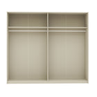 Axel 2 Door 230cm Cashmere Full Mirrored Sliding Door Wardrobe - FurniComp