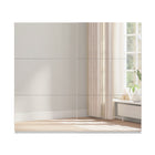 Axel 2 Door 230cm White Full Mirrored Sliding Door Wardrobe - FurniComp