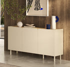 Bailey 150cm 3 Door Sideboard - Oak & Cream - FurniComp
