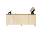 Bailey 200cm 4 Door Sideboard - Oak & Cream - FurniComp
