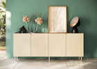 Bailey 200cm 4 Door Sideboard - Oak & Cream - FurniComp