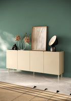 Bailey 200cm 4 Door Sideboard - Oak & Cream - FurniComp