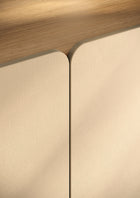 Bailey 200cm 4 Door Sideboard - Oak & Cream - FurniComp