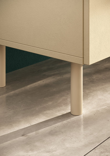 Bailey 100cm 2 Door Coffee Table - Oak & Cream - FurniComp