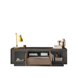 Berlin 2 Door 1 Drawer 180cm Grey and Mercure Oak TV Stand - FurniComp
