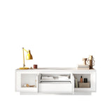 Berlin 2 Door 1 Drawer 180cm Matt White TV Stand - FurniComp
