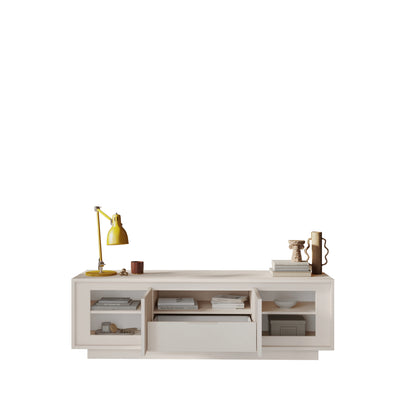 Berlin 2 Door 1 Drawer 180cm Cashmere TV Stand - FurniComp