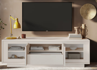 Berlin 2 Door 1 Drawer 180cm Cashmere TV Stand - FurniComp