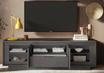 Berlin 2 Door 1 Drawer 180cm Grey TV Stand - FurniComp