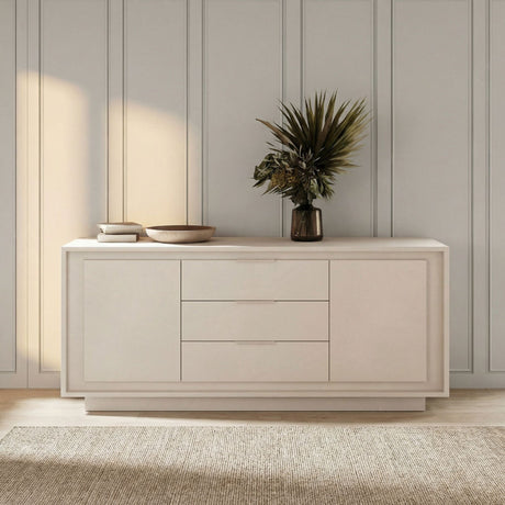 Berlin 2 Door 3 Drawer 180cm Cashmere Sideboard - FurniComp