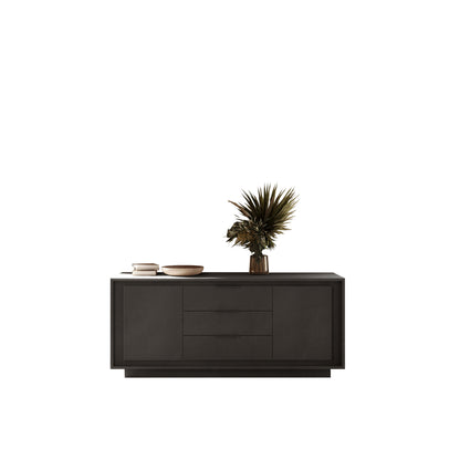 Berlin 2 Door 3 Drawer 180cm Grey Sideboard - FurniComp