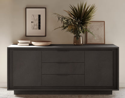 Berlin 2 Door 3 Drawer 180cm Grey Sideboard - FurniComp