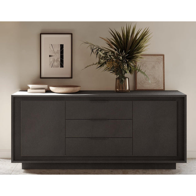 Berlin 2 Door 3 Drawer 180cm Grey Sideboard - FurniComp