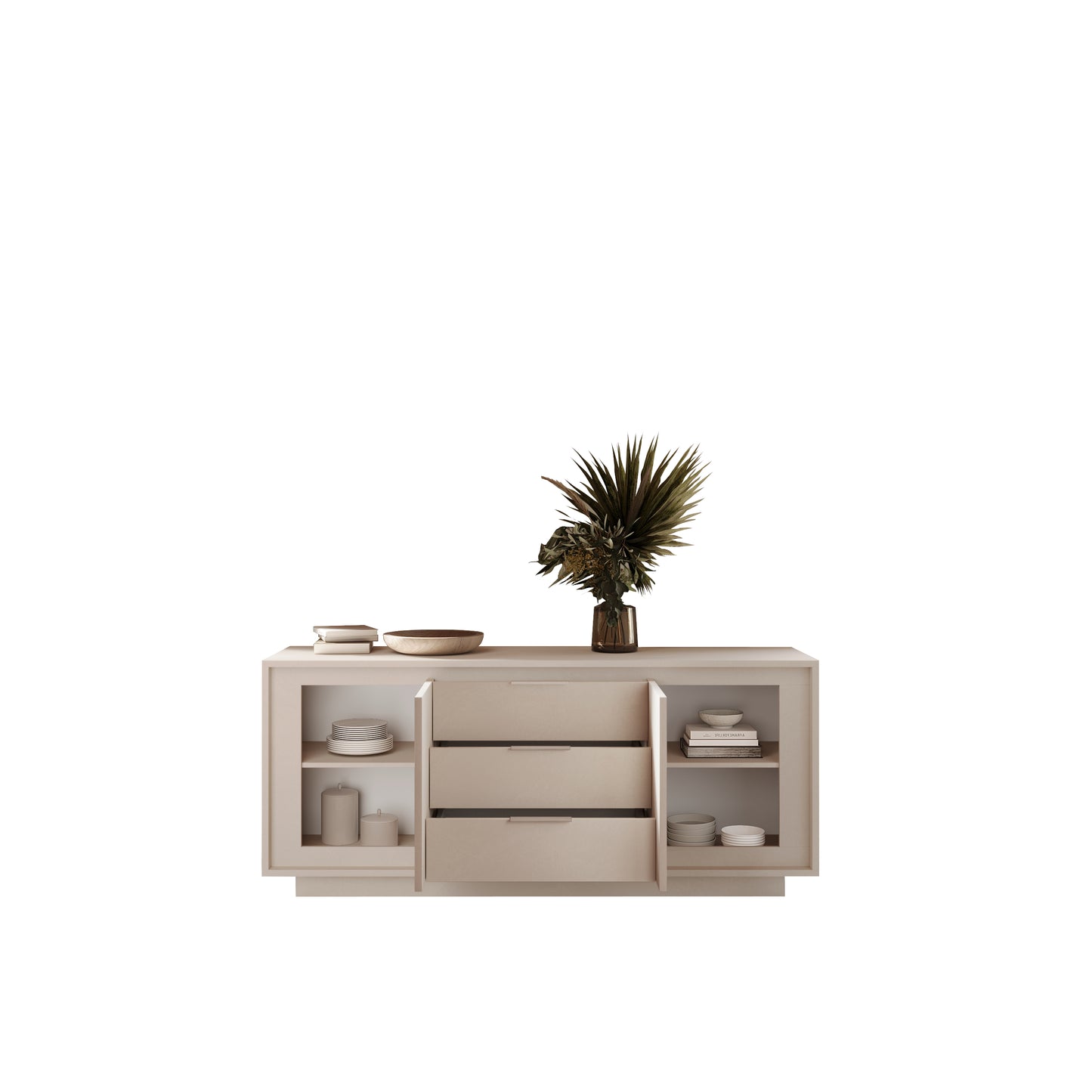 Berlin 2 Door 3 Drawer 180cm Cashmere Sideboard - FurniComp