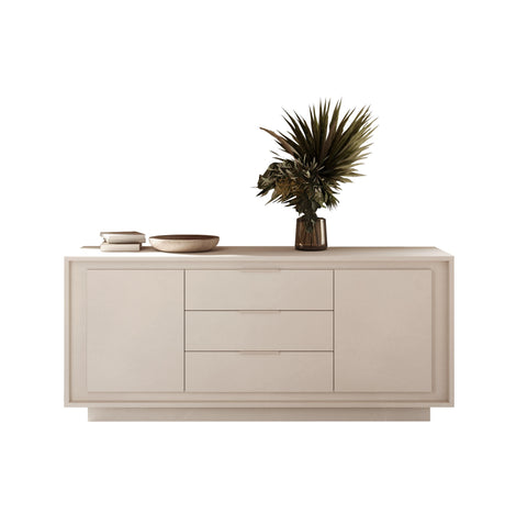 Berlin 2 Door 3 Drawer 180cm Cashmere Sideboard - FurniComp