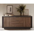 Berlin 2 Door 3 Drawer 180cm Grey and Mercure Oak Sideboard - FurniComp