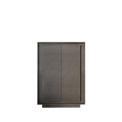 Berlin 2 Door 106cm Grey Highboard/Tall Sideboard - FurniComp