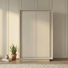 Berlin 2 Door 106cm Cashmere Highboard/Tall Sideboard - FurniComp